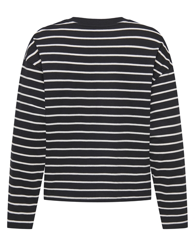 Only - ONLHappy Stripe Langærmet Trøje - Black
